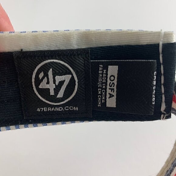 Arizona Diamondbacks MLB Blue White Striped 47 Brand Adjustable Visor - Picture 4 of 4